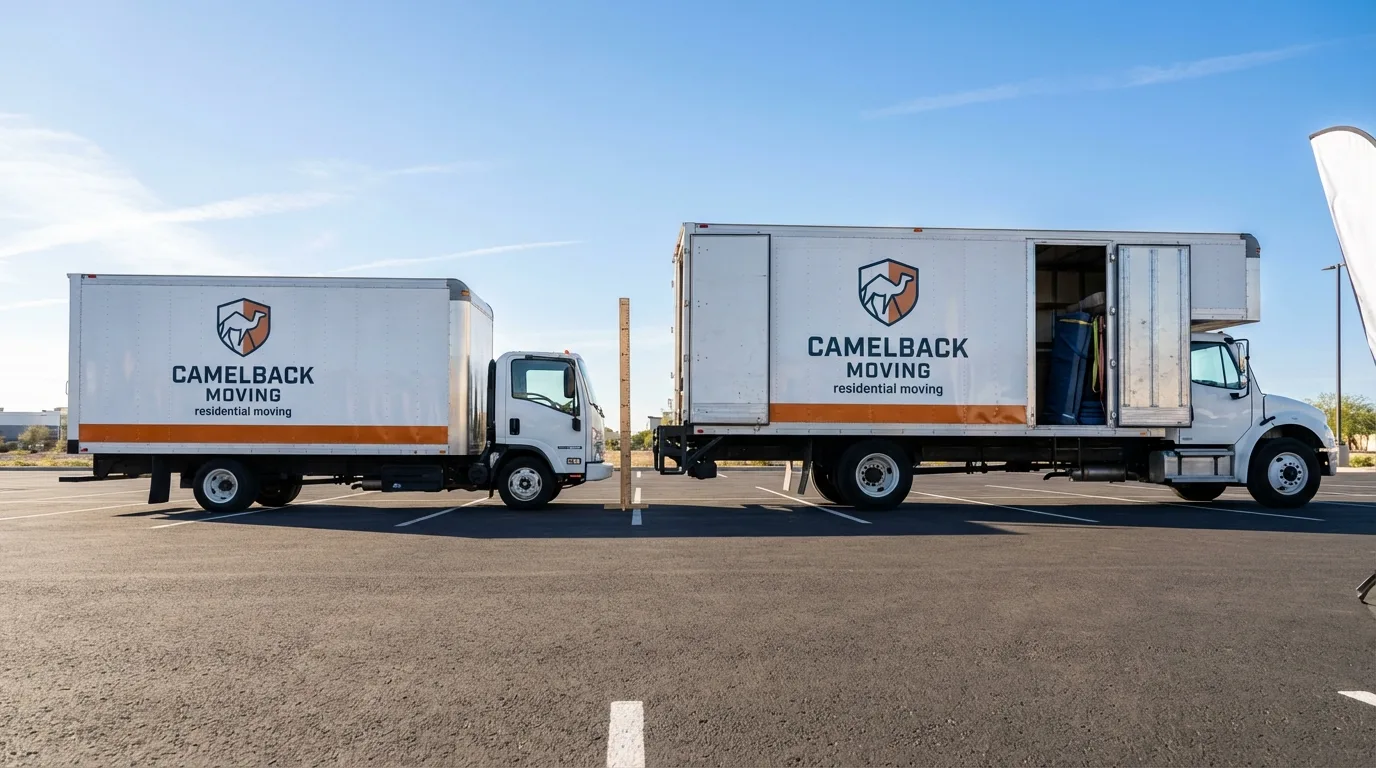 Moving truck size capacity guide in Ahwahnee